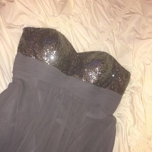 Gray Bridesmaid Dress